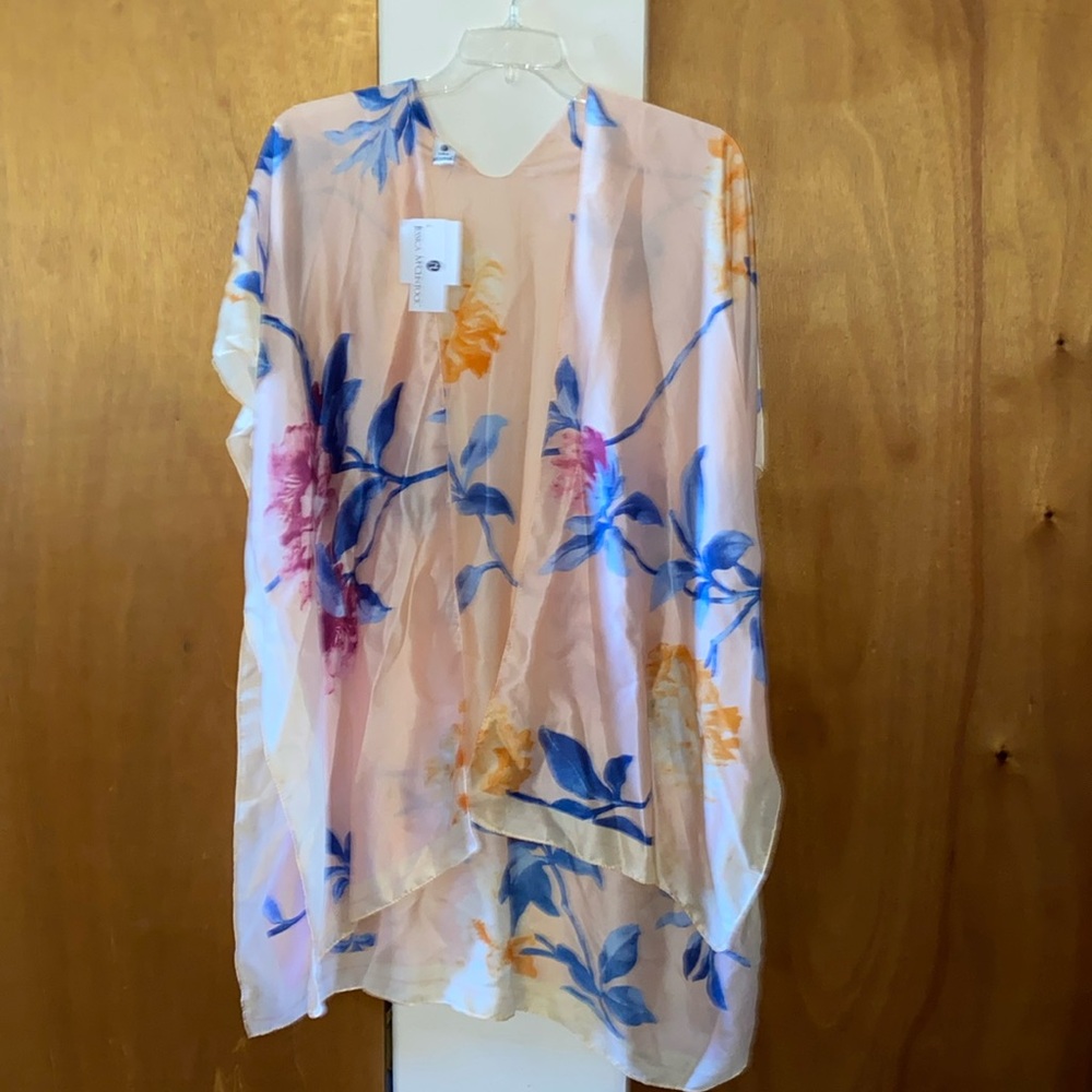 💙🧡💜NWT Jessica McClintock Floral Kimono